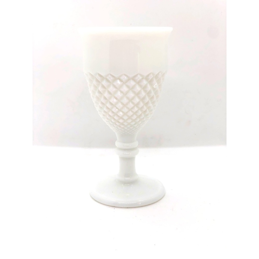 Vintage Milk Glass Goblet - Picture 4 of 4